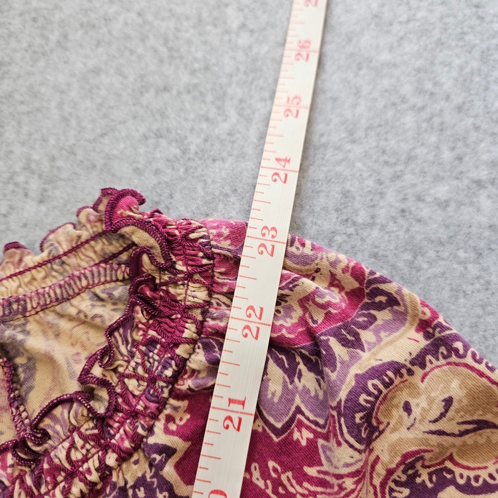 LAUREN RALPH LAUREN | Women Ruffle Blouse L Paisley Girly Feminine Boho Chic - Picture 15 of 16